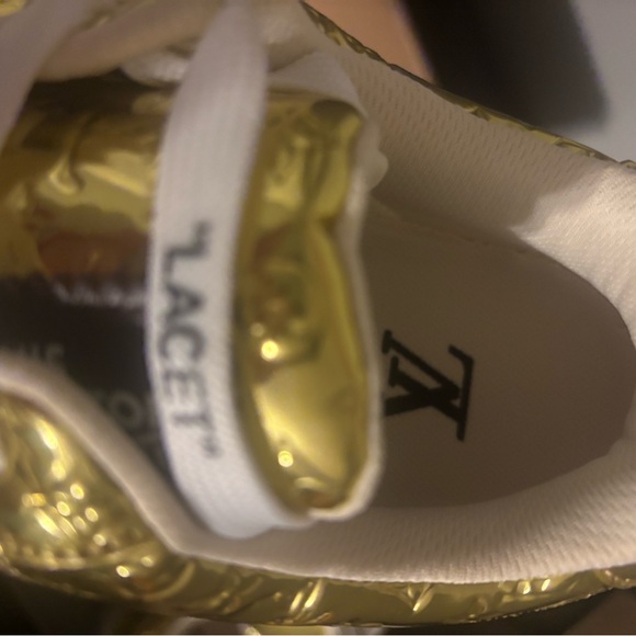 Louis Vuitton Gold Trainer Sneakers - Picture 8 of 8